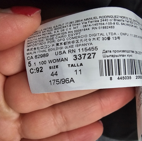 Mango Gray Blazer with Notched Lapels and Plaid Pattern - Picture 5 of 6